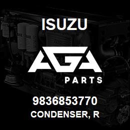 9836853770 Isuzu CONDENSER, R | AGA Parts