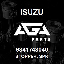 9841748040 Isuzu STOPPER, SPR | AGA Parts