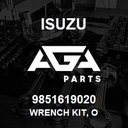 9851619020 Isuzu WRENCH KIT, O | AGA Parts