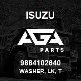 9884102640 Isuzu WASHER, LK, T | AGA Parts