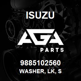 9885102560 Isuzu WASHER, LK, S | AGA Parts