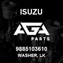 9885103610 Isuzu WASHER, LK | AGA Parts