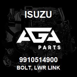 9910514900 Isuzu BOLT, LWR LINK | AGA Parts