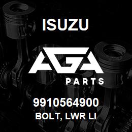 9910564900 Isuzu BOLT, LWR LI | AGA Parts