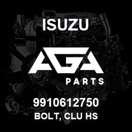 9910612750 Isuzu BOLT, CLU HS | AGA Parts