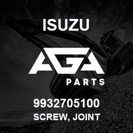 9932705100 Isuzu SCREW, JOINT | AGA Parts