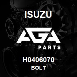 H0406070 Isuzu Bolt | AGA Parts