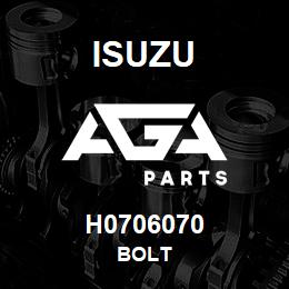 H0706070 Isuzu BOLT | AGA Parts