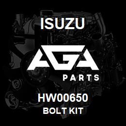 HW00650 Isuzu BOLT KIT | AGA Parts