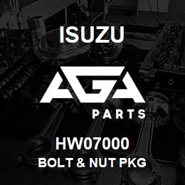 HW07000 Isuzu BOLT & NUT PKG | AGA Parts