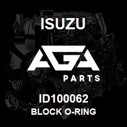 ID100062 Isuzu BLOCK O-RING | AGA Parts