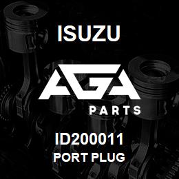 ID200011 Isuzu PORT PLUG | AGA Parts