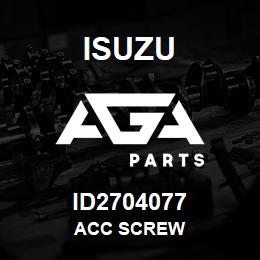 ID2704077 Isuzu ACC SCREW | AGA Parts