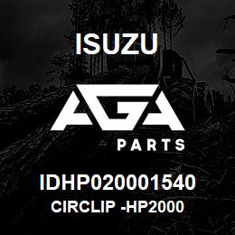 IDHP020001540 Isuzu CIRCLIP -HP2000 | AGA Parts