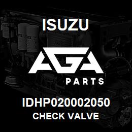 IDHP020002050 Isuzu CHECK VALVE | AGA Parts