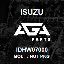 IDHW07000 Isuzu BOLT / NUT PKG | AGA Parts