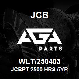 WLT/250403 JCB JCBPT 2500 HRS 5YR | AGA Parts