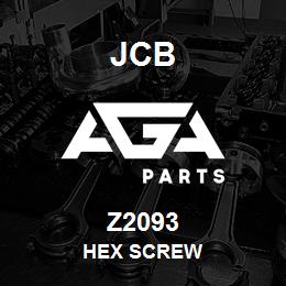 Z2093 JCB HEX SCREW | AGA Parts