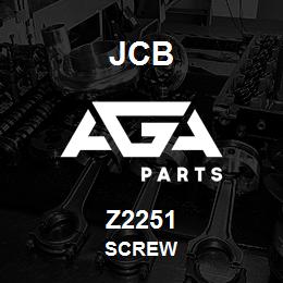 Z2251 JCB SCREW | AGA Parts