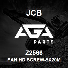 Z2566 JCB PAN HD.SCREW-5X20M | AGA Parts