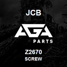 Z2670 JCB SCREW | AGA Parts