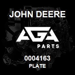0004163 John Deere PLATE | AGA Parts