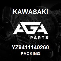 YZ9411140260 Kawasaki PACKING | AGA Parts