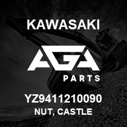 YZ9411210090 Kawasaki NUT, CASTLE | AGA Parts