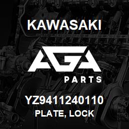 YZ9411240110 Kawasaki PLATE, LOCK | AGA Parts