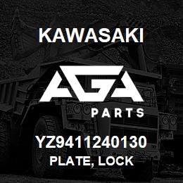 YZ9411240130 Kawasaki PLATE, LOCK | AGA Parts