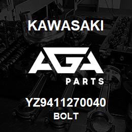 YZ9411270040 Kawasaki BOLT | AGA Parts