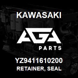 YZ9411610200 Kawasaki RETAINER, SEAL | AGA Parts