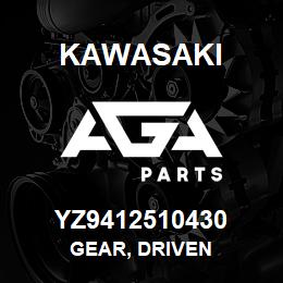 YZ9412510430 Kawasaki GEAR, DRIVEN | AGA Parts