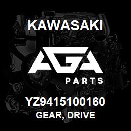 YZ9415100160 Kawasaki GEAR, DRIVE | AGA Parts