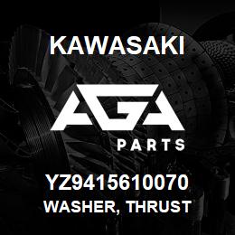 YZ9415610070 Kawasaki WASHER, THRUST | AGA Parts