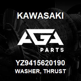 YZ9415620190 Kawasaki WASHER, THRUST | AGA Parts