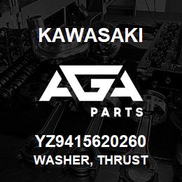 YZ9415620260 Kawasaki WASHER, THRUST | AGA Parts