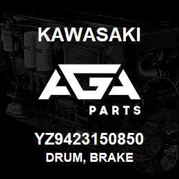 YZ9423150850 Kawasaki DRUM, BRAKE | AGA Parts