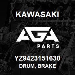 YZ9423151630 Kawasaki DRUM, BRAKE | AGA Parts