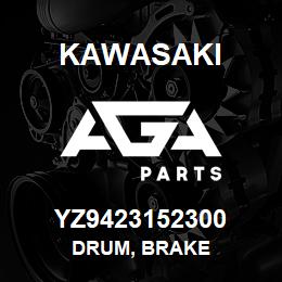 YZ9423152300 Kawasaki DRUM, BRAKE | AGA Parts