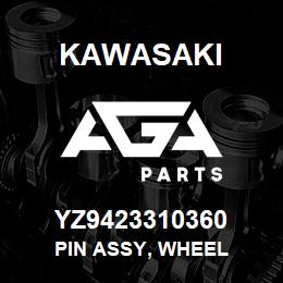 YZ9423310360 Kawasaki PIN ASSY, WHEEL | AGA Parts