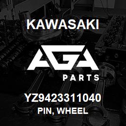 YZ9423311040 Kawasaki PIN, WHEEL | AGA Parts