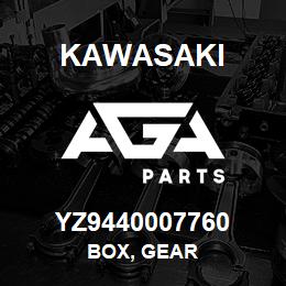 YZ9440007760 Kawasaki BOX, GEAR | AGA Parts