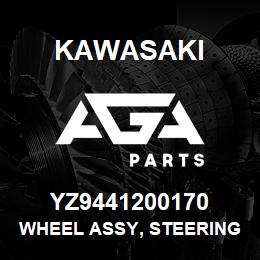 YZ9441200170 Kawasaki WHEEL ASSY, STEERING | AGA Parts