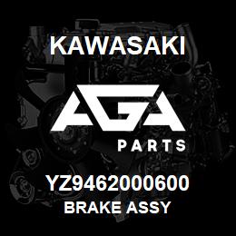 YZ9462000600 Kawasaki BRAKE ASSY | AGA Parts