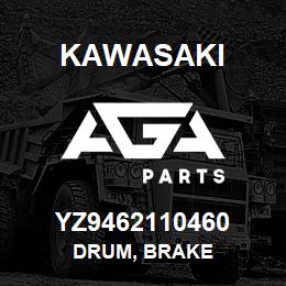 YZ9462110460 Kawasaki DRUM, BRAKE | AGA Parts