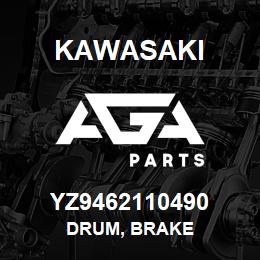 YZ9462110490 Kawasaki DRUM, BRAKE | AGA Parts