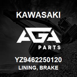 YZ9462250120 Kawasaki LINING, BRAKE | AGA Parts