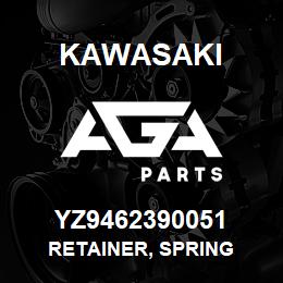 YZ9462390051 Kawasaki RETAINER, SPRING | AGA Parts