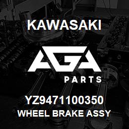 YZ9471100350 Kawasaki WHEEL BRAKE ASSY | AGA Parts